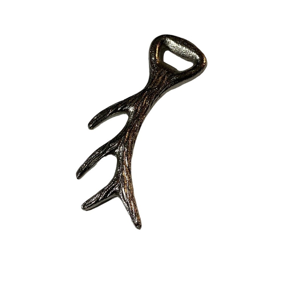 Silver Deer Antler Bottle Opener